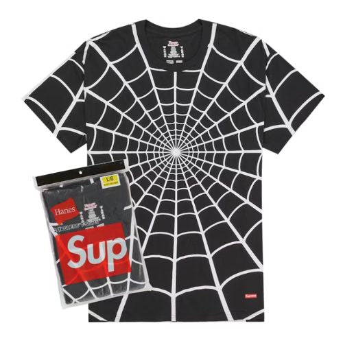 Supreme Hanes Spider-Man T-Shirt Pack of 2 Black