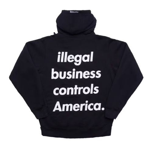 Supreme Illegal Business Hooded Sweatshirt Black