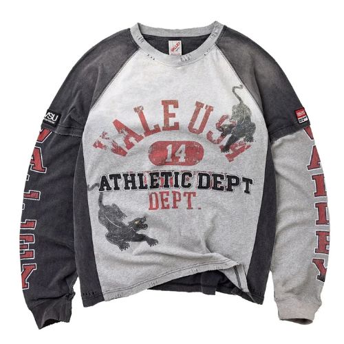 Vale Forever Varsity L/S Grey