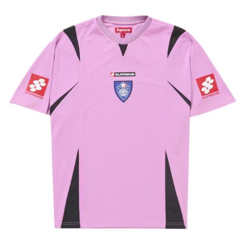 Supreme Mesh Split Soccer Jersey Pink