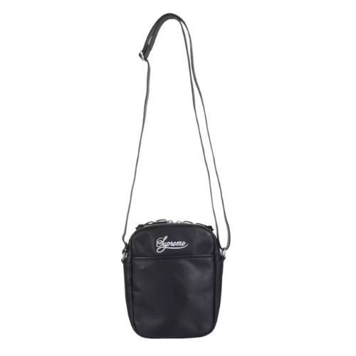 Supreme Nike Leather Shoulder Bag Black