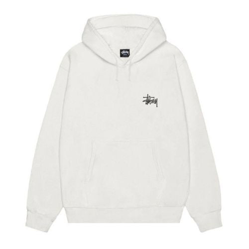 Stüssy Logo Hoodie Off White