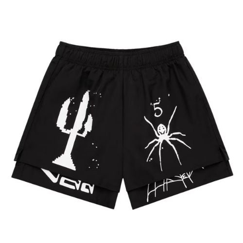 Sp5der VAA Double Layer Short Black 