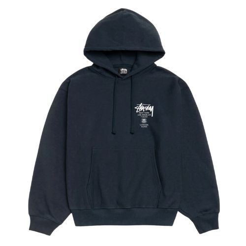 Stüssy World Tour Hoodie Navy