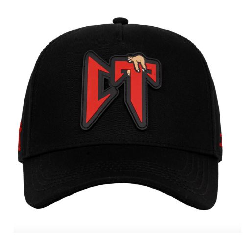 JC Hats CT Black/Red PVC