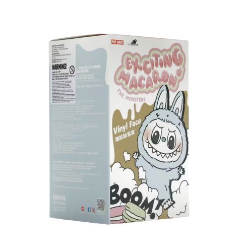 Pop Mart Labubu The Monster Tasty Macarons Vinyl Face (1 pza)