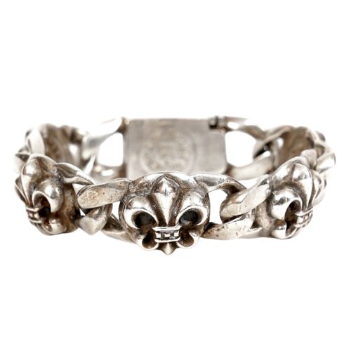Chrome Hearts Fleur de Lis Sterling Bracelet