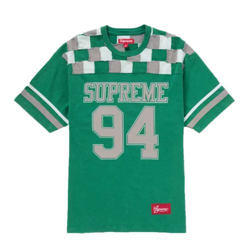 Supreme Raw Edge Football Top Green