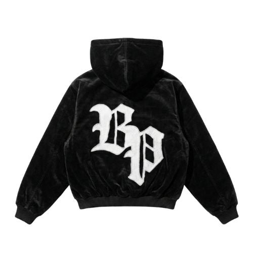 bandeja de plata hooded jacket denim black
