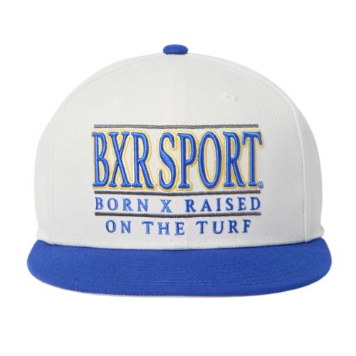 Born x Raised University Snapback Cream W/ Blue