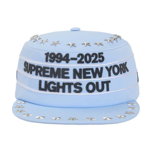 Supreme Stars Studded Pillbox Hat Light Blue
