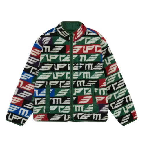 Supreme Geo Reversible Windstopper Fleece Jacket Multicolor