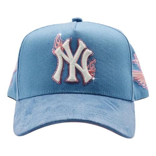 Dreamer Hats NY Flames Baby Blue