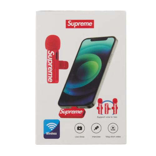 Supreme Mini Mics (Set of 2) Red
