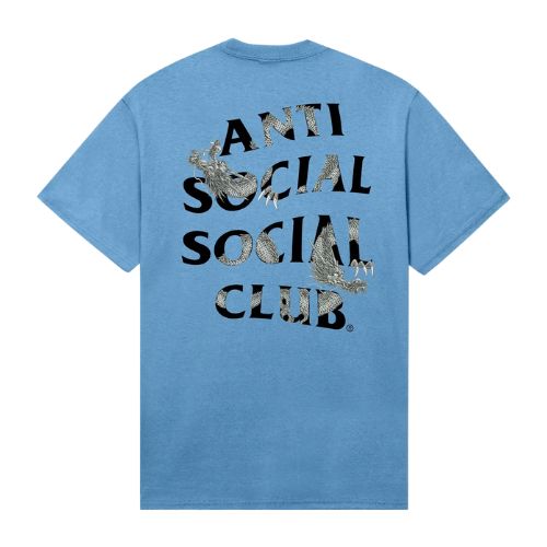 Anti Social Social Club Tatz Tee Blue Japan Exclusive