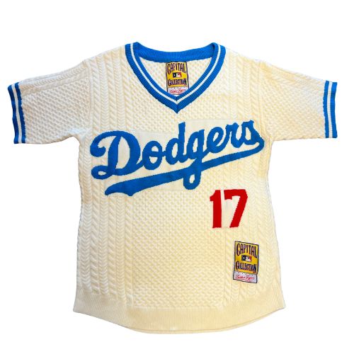 Dodgers Cable Knit Jersey Sweater