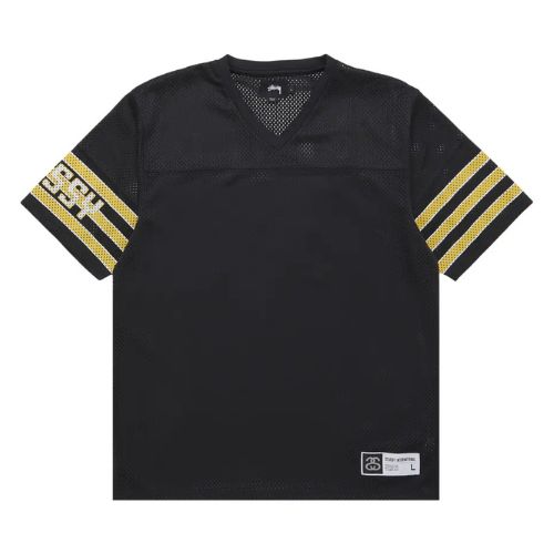 Stüssy Sleeve Stripe Football Jersey Black