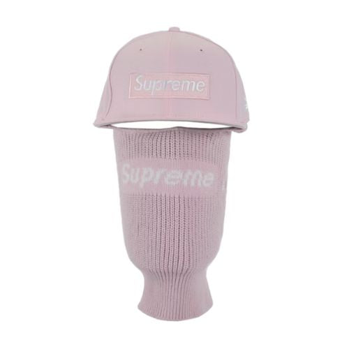 Supreme Box Logo New Era Balaclava Pink