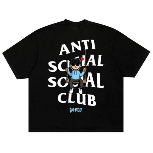 Anti Social Social Club x Junior H "Swing Black" T-Shirt
