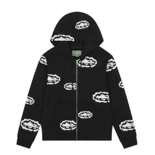 Denim Tears x Corteiz Cotton Zip Hoodie Black