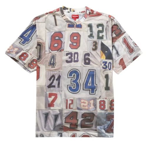 Supreme Jersey Collage S/S Top White