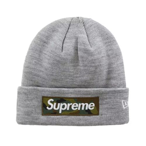 Supreme Box Logo Beanie Grey/Camo