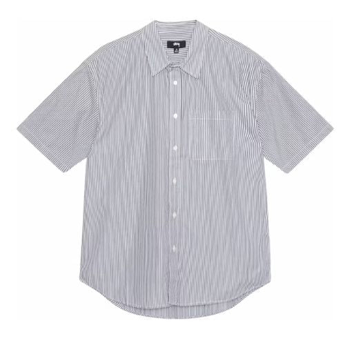 Stüssy 8 Ball Stripe Shirt Navy Blue