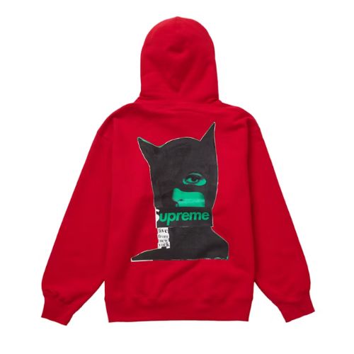 Supreme Catwoman Hooded Sweatshirt Red