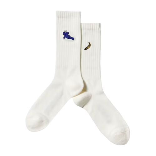 Kaws x Uniqlo Socks White Banana 