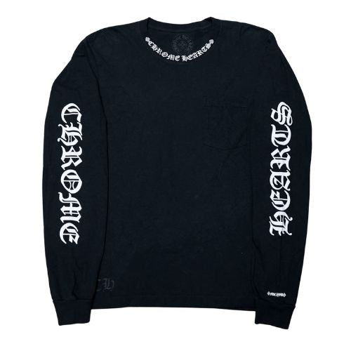 Chrome Hearts Long Sleeve Pocket T-Shirt Black