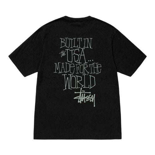 Stüssy Built In USA Tee Pigment Dyed Black