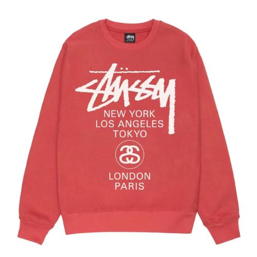 Stüssy World Tour Crewneck Pepper