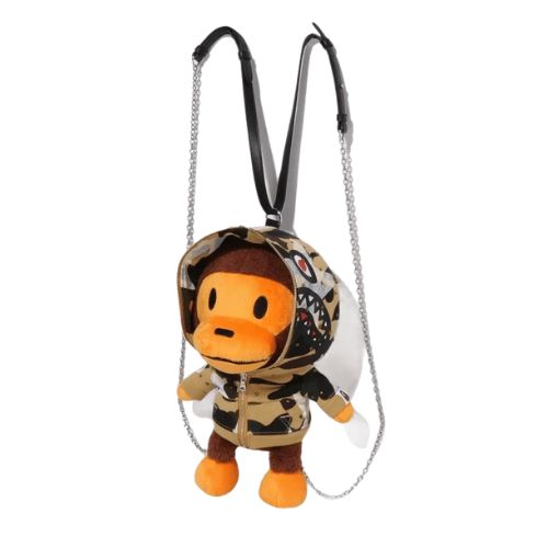 BAPE Baby Milo Camo Shark Doll Shoulder Bag