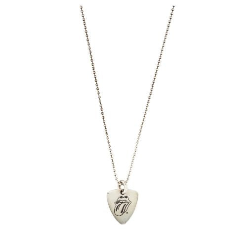 Chrome Hearts Rolling Stones Tongue Guitar Pick Pendant