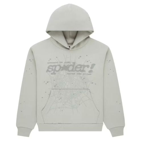 Sp5der Tonal Punk V2 Hoodie Sport Grey