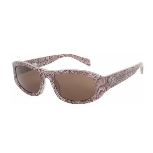 Stüssy Landon Sunglasses Snake Skin/Brown Lens