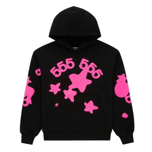 Sp5der Angel Number Beluga Hoodie Black 