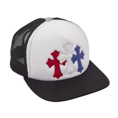 Chrome Hearts Cemetery Cross Patch Trucker Hat 