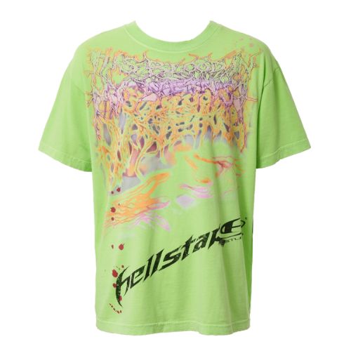 Hellstar Test Print T-Shirt Green