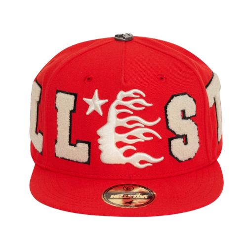 Hellstar OG Patch Fitted Hat Red