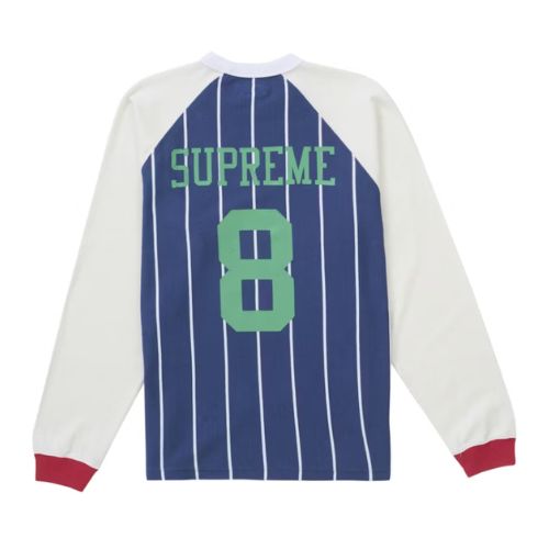 Supreme Striped Raglan Top Blue