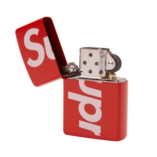 Supreme Logo Zippo Red
