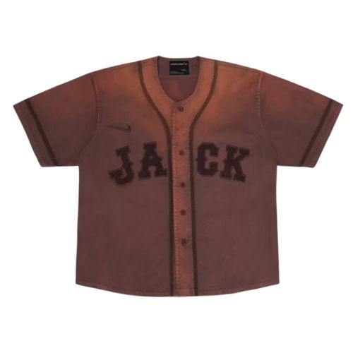 Travis Scott Cactus Jack x Fragment x Nike Tokyo Jack Retro Baseball Jersey Brown