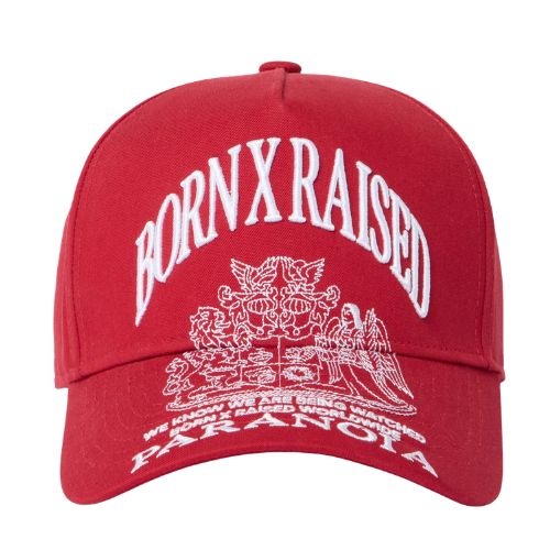 Born x Raised Paranoia Crest Snapback Cardinal