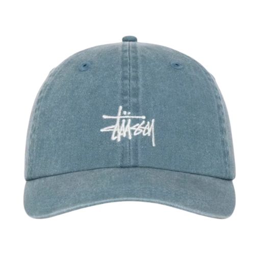 Stüssy Basic Washed Low Pro Cap Ink Blue