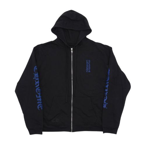 Chrome Hearts Thermal Lined Eyechart Logo Zip Up Hoodie