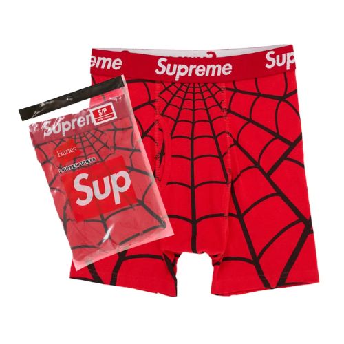 Supreme Hanes Spider-Man Boxer Pack of 2 Red