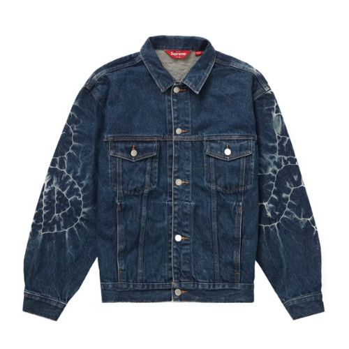 Supreme Shibori Rigid Indigo Denim Jacket