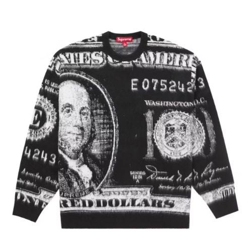 Supreme Money Sweater Black