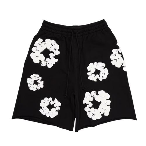 Denim Tears The Cotton Wreath Shorts Black